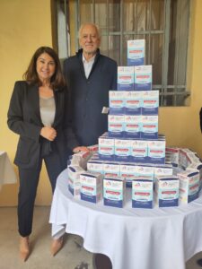 La Presidente Silvia Merlo con Aurelio Cavallo dell'Agenzia Generale Cuneo di Generali Italia